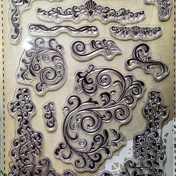 Silikónová pečiatka - bordúry, ornamenty