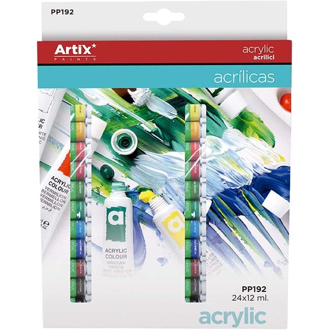 ArtiX Akrylové farby 24x12ml Abc Creative Art