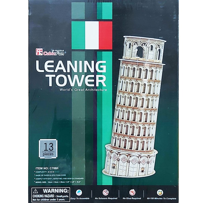 Učiaca veža puzzle šikmá veža Pisa Abc Creative Art