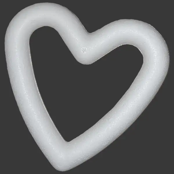 polystyrénové srdce 14 x 14 cm abc creative art