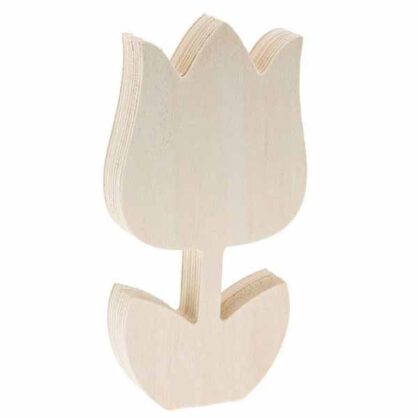 drevený tulipán na dekorovanie abc creative art